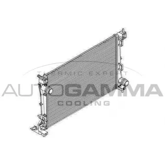 Radiateur, refroidissement du moteur AUTOGAMMA 107541