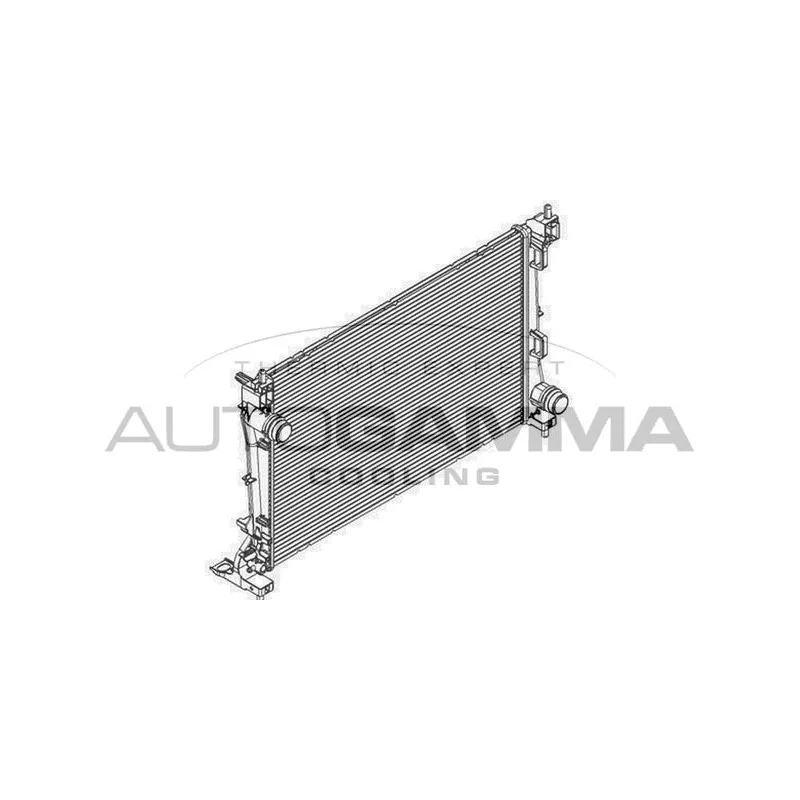 Radiateur, refroidissement du moteur AUTOGAMMA 107541