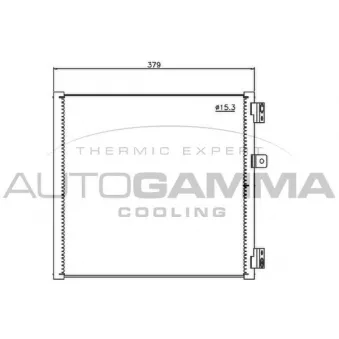 Condenseur, climatisation AUTOGAMMA 107562
