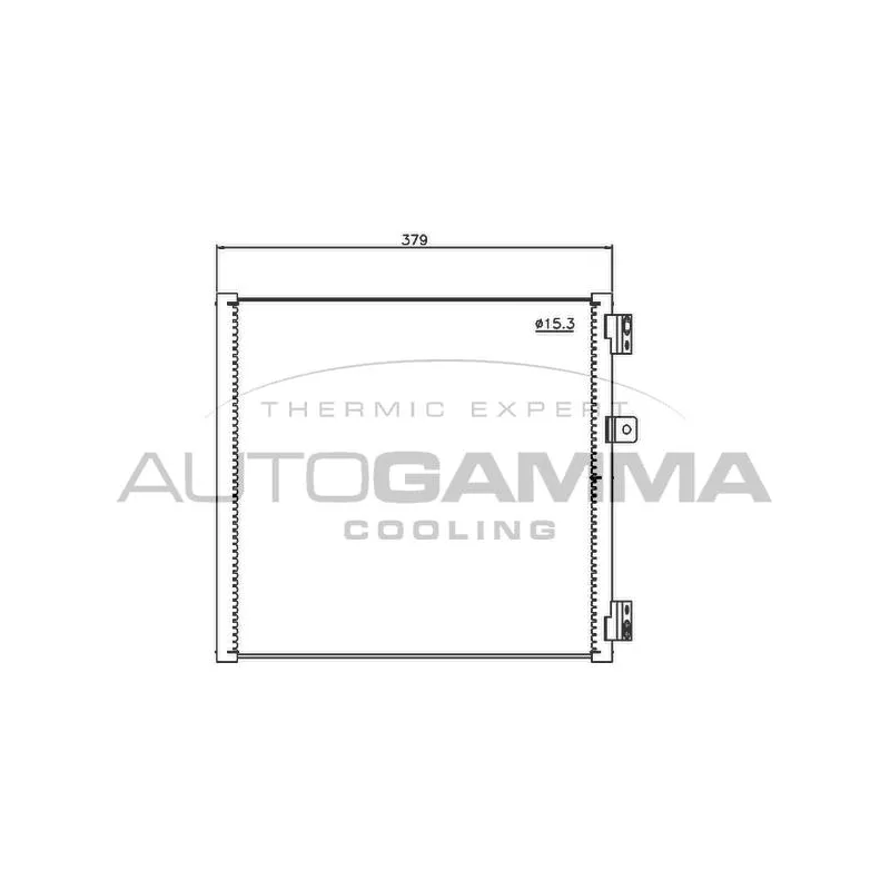 Condenseur, climatisation AUTOGAMMA 107562