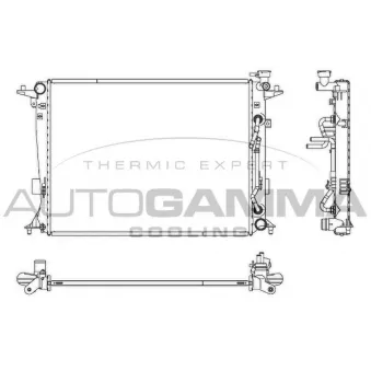 Radiateur, refroidissement du moteur AUTOGAMMA