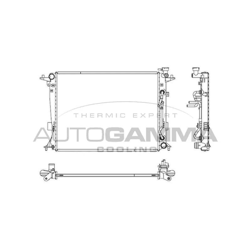 Radiateur, refroidissement du moteur AUTOGAMMA 107563