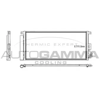 Condenseur, climatisation AUTOGAMMA 107564