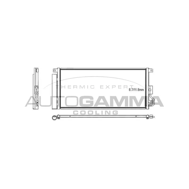 Condenseur, climatisation AUTOGAMMA 107564