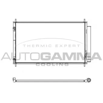Condenseur, climatisation AUTOGAMMA 107566
