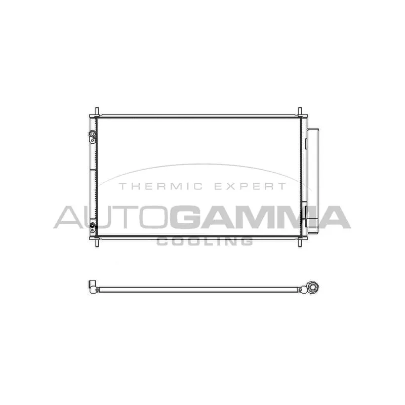 Condenseur, climatisation AUTOGAMMA 107566
