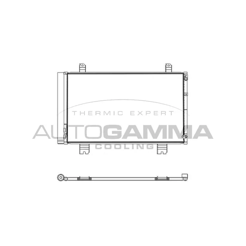 Condenseur, climatisation AUTOGAMMA 107567