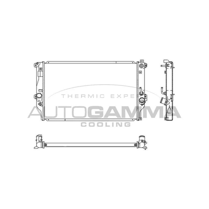 Radiateur, refroidissement du moteur AUTOGAMMA 107569