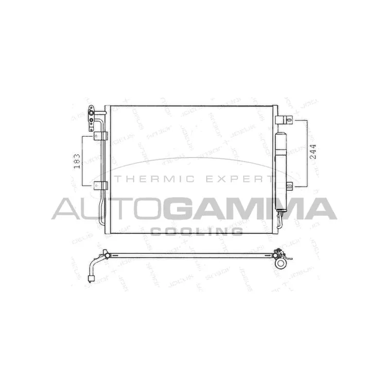 Condenseur, climatisation AUTOGAMMA 107570