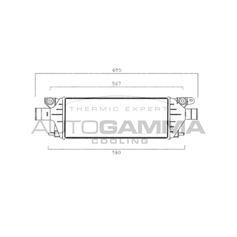 Intercooler, échangeur AUTOGAMMA 107571