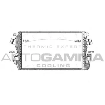 Intercooler, échangeur AUTOGAMMA 107572
