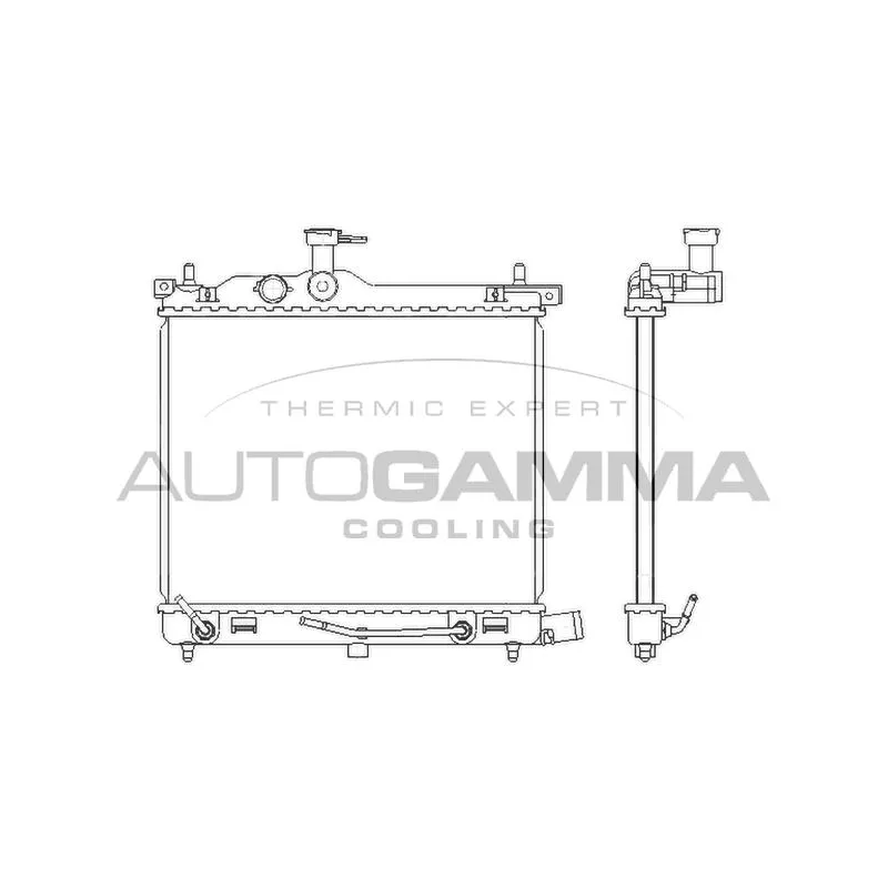 Radiateur, refroidissement du moteur AUTOGAMMA 107579