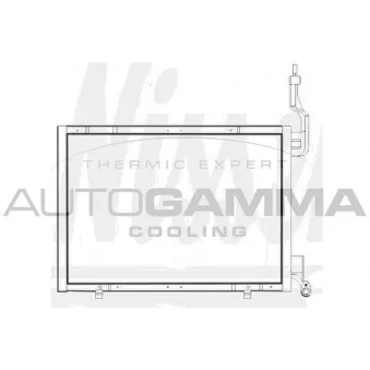 Condenseur, climatisation AUTOGAMMA 107583