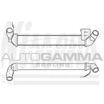 Intercooler, échangeur AUTOGAMMA 107584