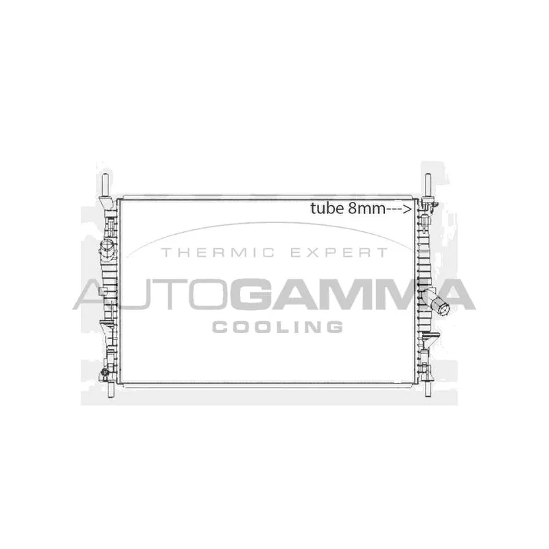 Radiateur, refroidissement du moteur AUTOGAMMA 107593