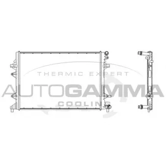 Radiateur, refroidissement du moteur AUTOGAMMA 107595