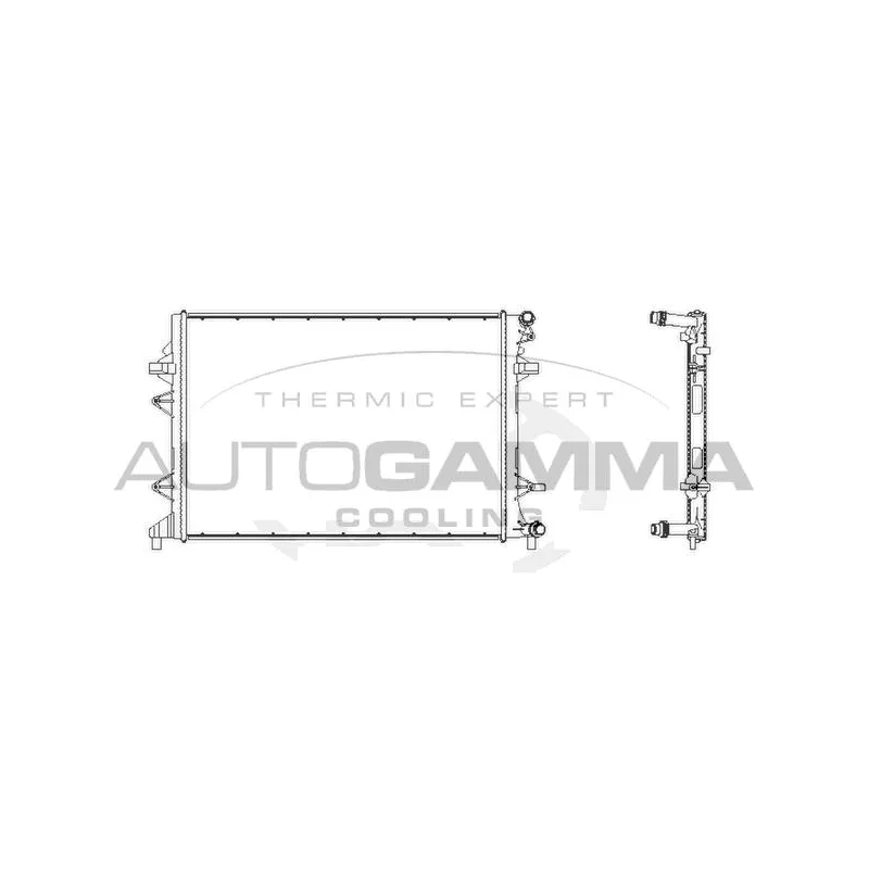 Radiateur, refroidissement du moteur AUTOGAMMA 107595