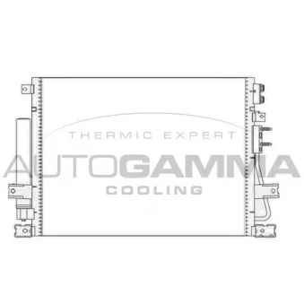 Condenseur, climatisation AUTOGAMMA 107606