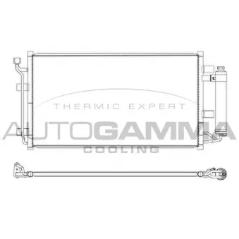 Condenseur, climatisation AUTOGAMMA 107609