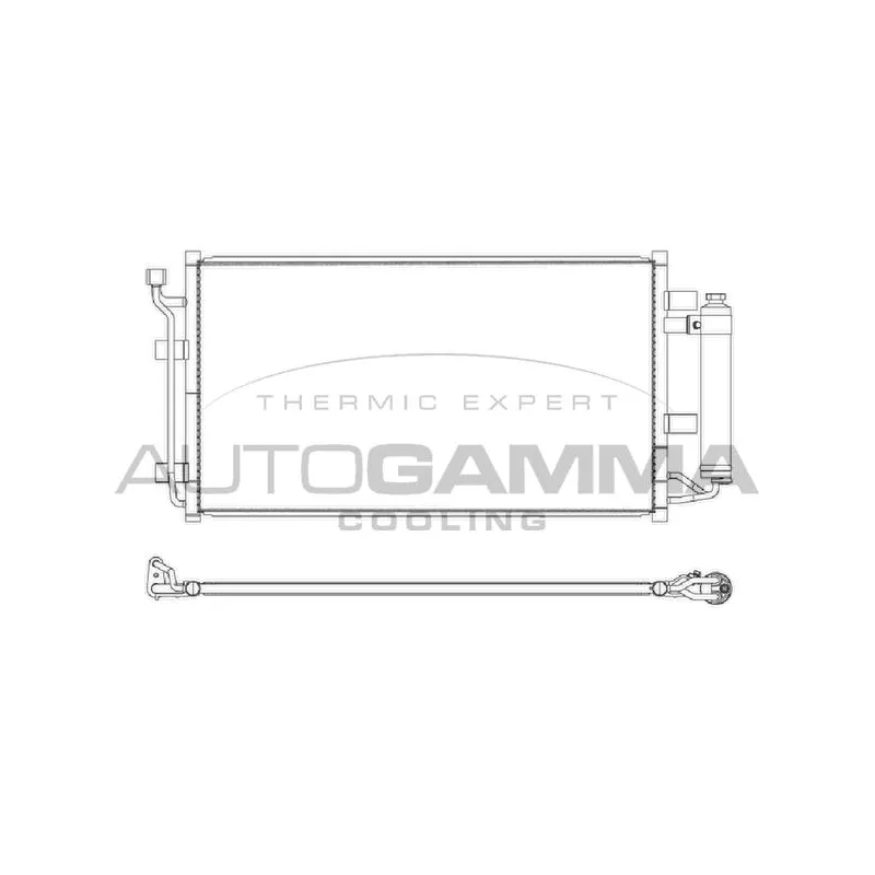 Condenseur, climatisation AUTOGAMMA 107609