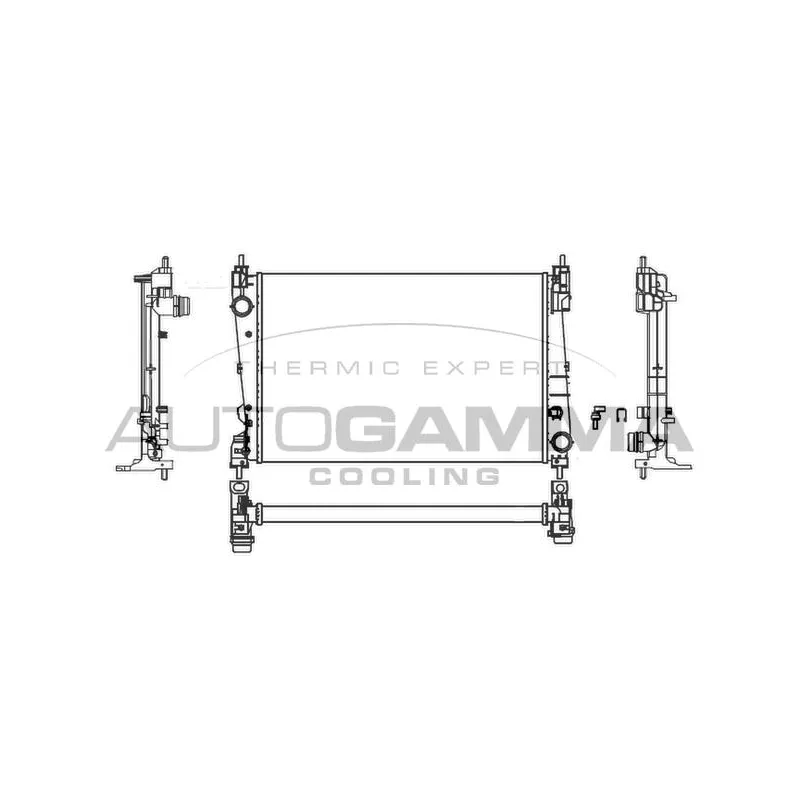 Radiateur, refroidissement du moteur AUTOGAMMA 107619