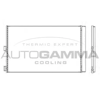 Condenseur, climatisation AUTOGAMMA 107622