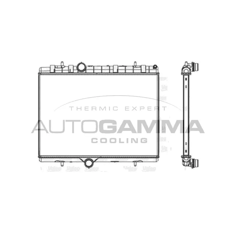 Radiateur, refroidissement du moteur AUTOGAMMA 107623