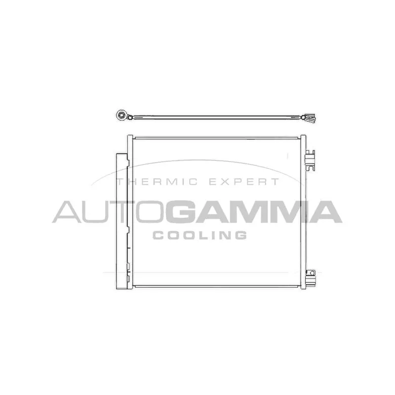 Condenseur, climatisation AUTOGAMMA 107629
