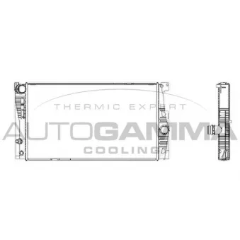 Radiateur, refroidissement du moteur AUTOGAMMA 107636