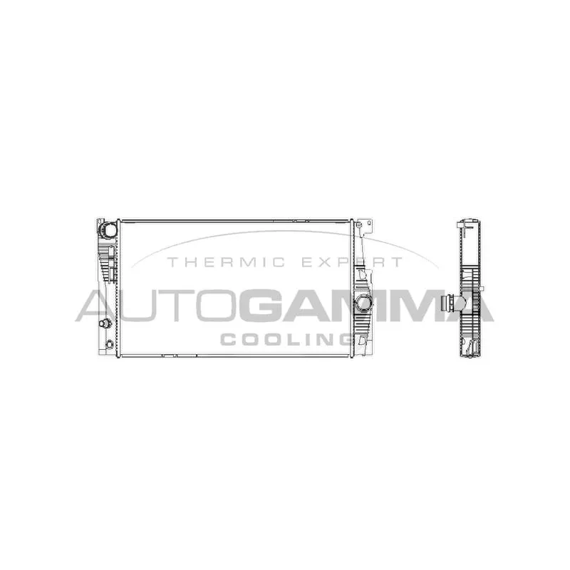 Radiateur, refroidissement du moteur AUTOGAMMA 107636