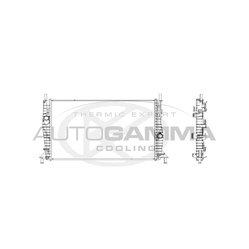 Radiateur, refroidissement du moteur AUTOGAMMA 107637