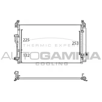 Condenseur, climatisation AUTOGAMMA 107639