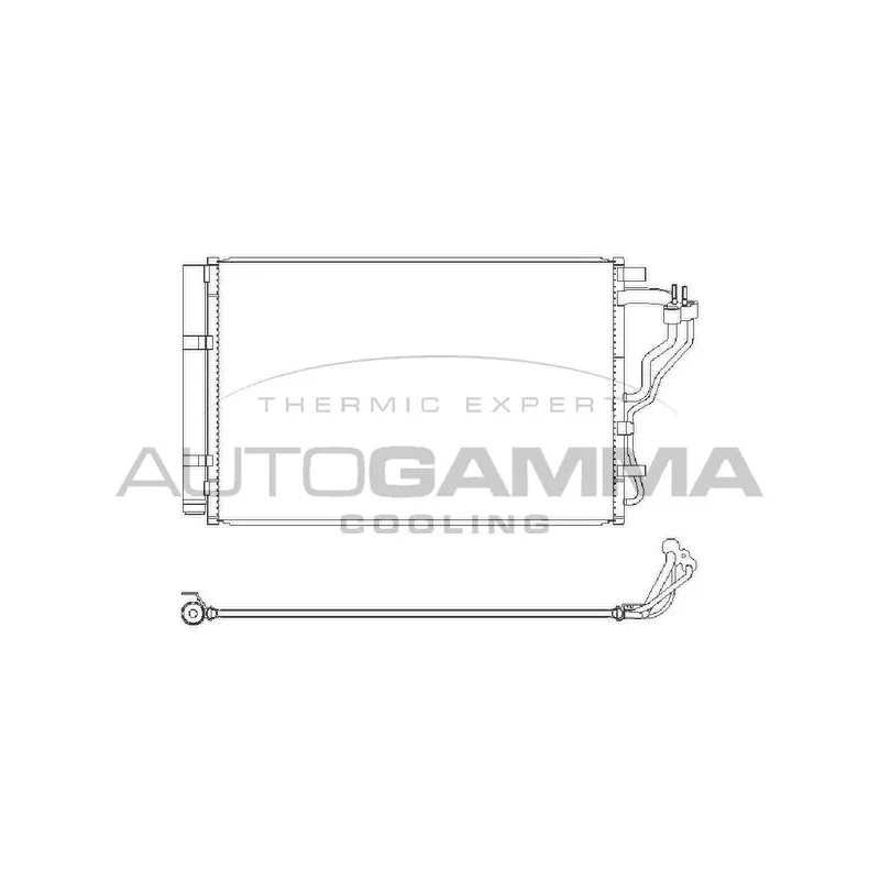 Condenseur, climatisation AUTOGAMMA 107643