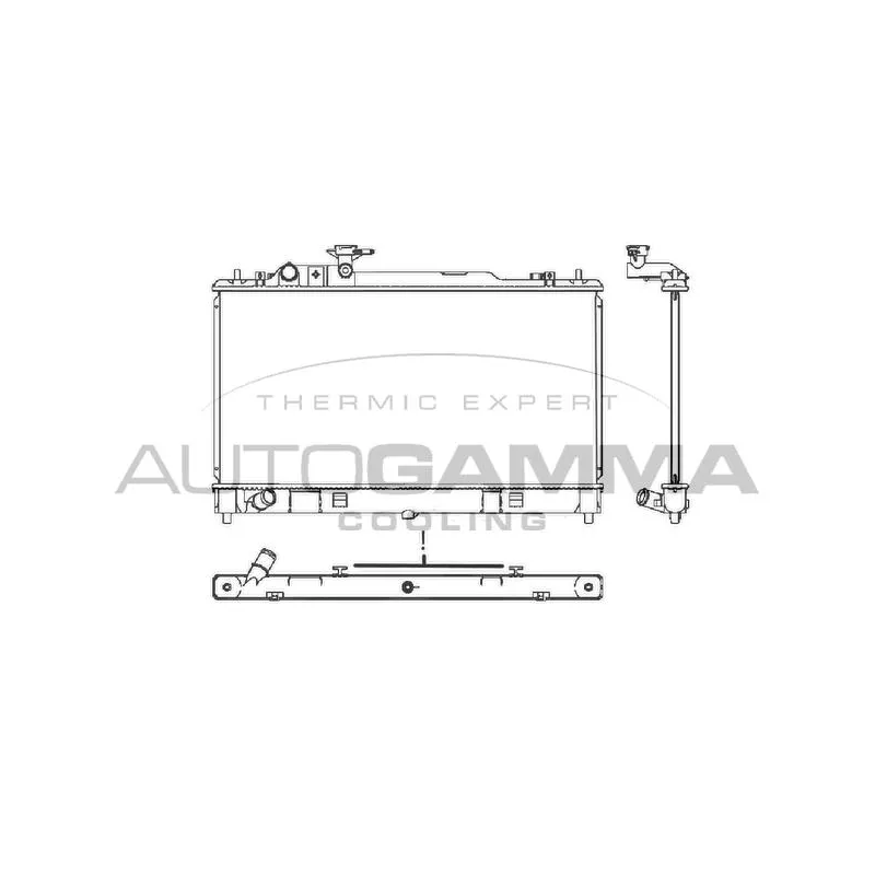 Radiateur, refroidissement du moteur AUTOGAMMA 107644