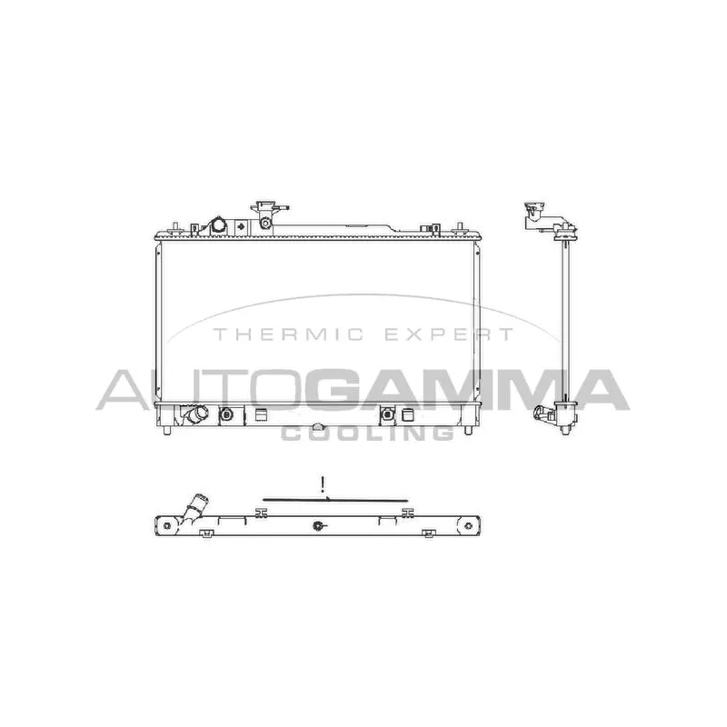 Radiateur, refroidissement du moteur AUTOGAMMA 107645