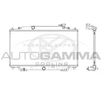 Radiateur, refroidissement du moteur AUTOGAMMA 107646