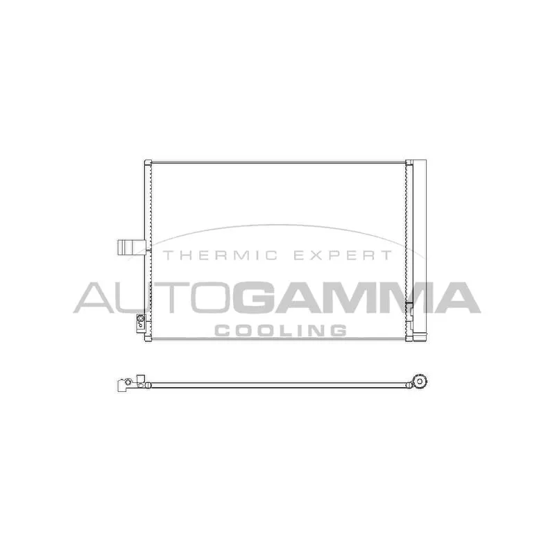 Condenseur, climatisation AUTOGAMMA 107647