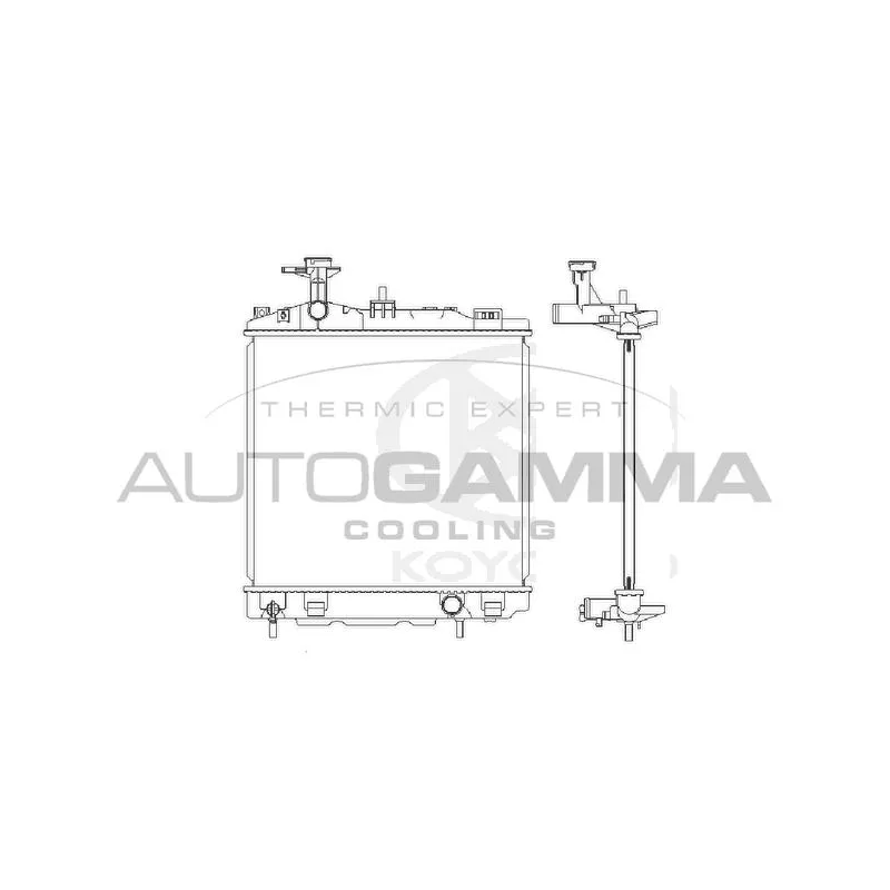 Radiateur, refroidissement du moteur AUTOGAMMA 107649
