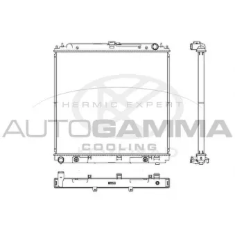 Radiateur, refroidissement du moteur AUTOGAMMA 107650