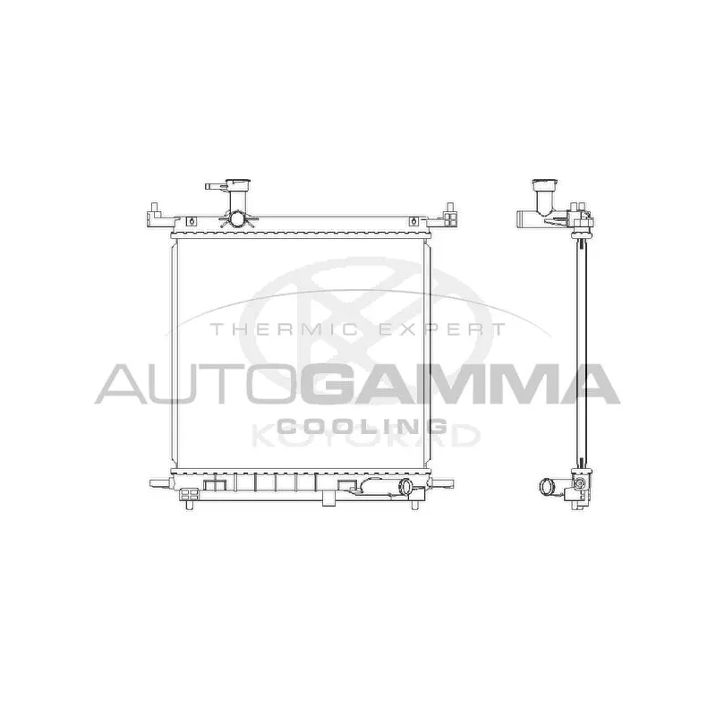 Radiateur, refroidissement du moteur AUTOGAMMA 107651