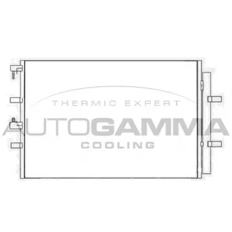 Condenseur, climatisation AUTOGAMMA 107655