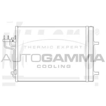 Condenseur, climatisation AUTOGAMMA 107656