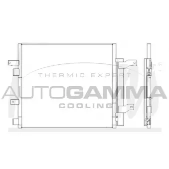 Condenseur, climatisation AUTOGAMMA 107659
