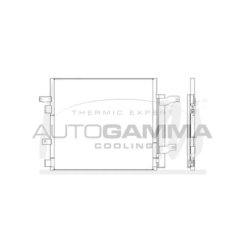 Condenseur, climatisation AUTOGAMMA 107659
