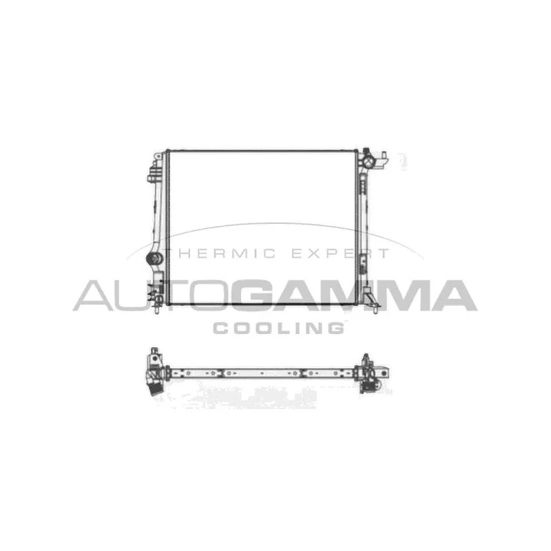 Radiateur, refroidissement du moteur AUTOGAMMA 107663