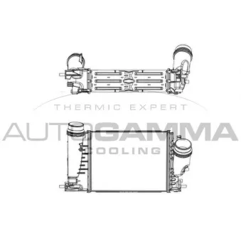 Intercooler, échangeur AUTOGAMMA 107666