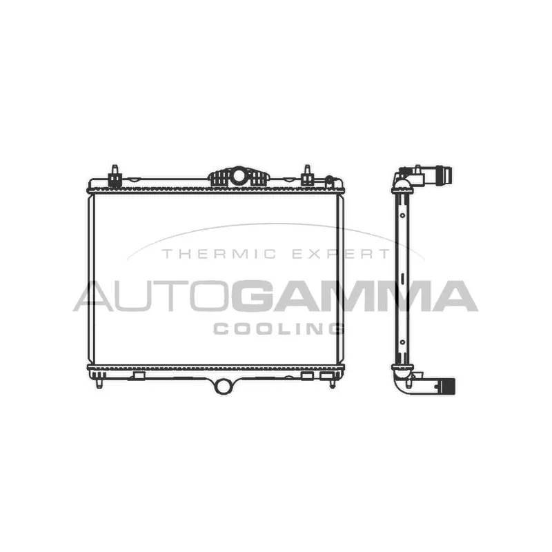 Radiateur, refroidissement du moteur AUTOGAMMA 107674