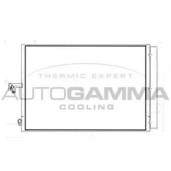 Condenseur, climatisation AUTOGAMMA 107677
