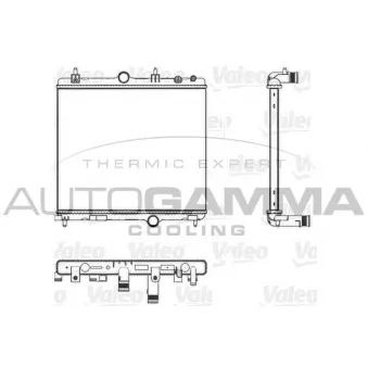 Radiateur, refroidissement du moteur AUTOGAMMA 107684