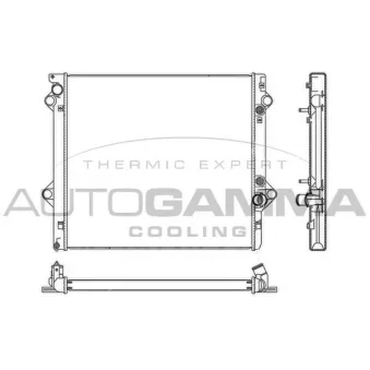 Radiateur, refroidissement du moteur AUTOGAMMA 107690